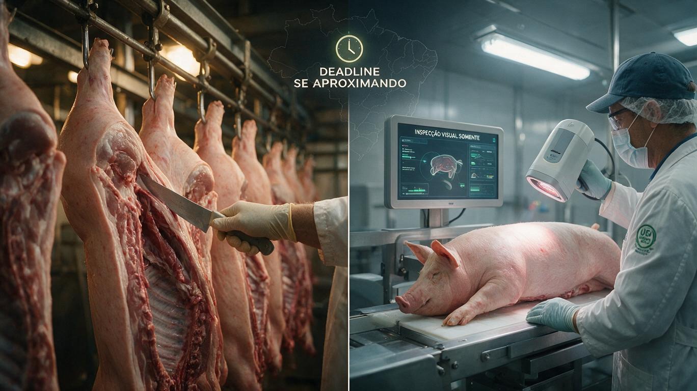 Cortar menos para proteger mais? Os EUA aposentam a faca de rotina na inspeção de suínos — e o Brasil tem prazo para o mesmo debate