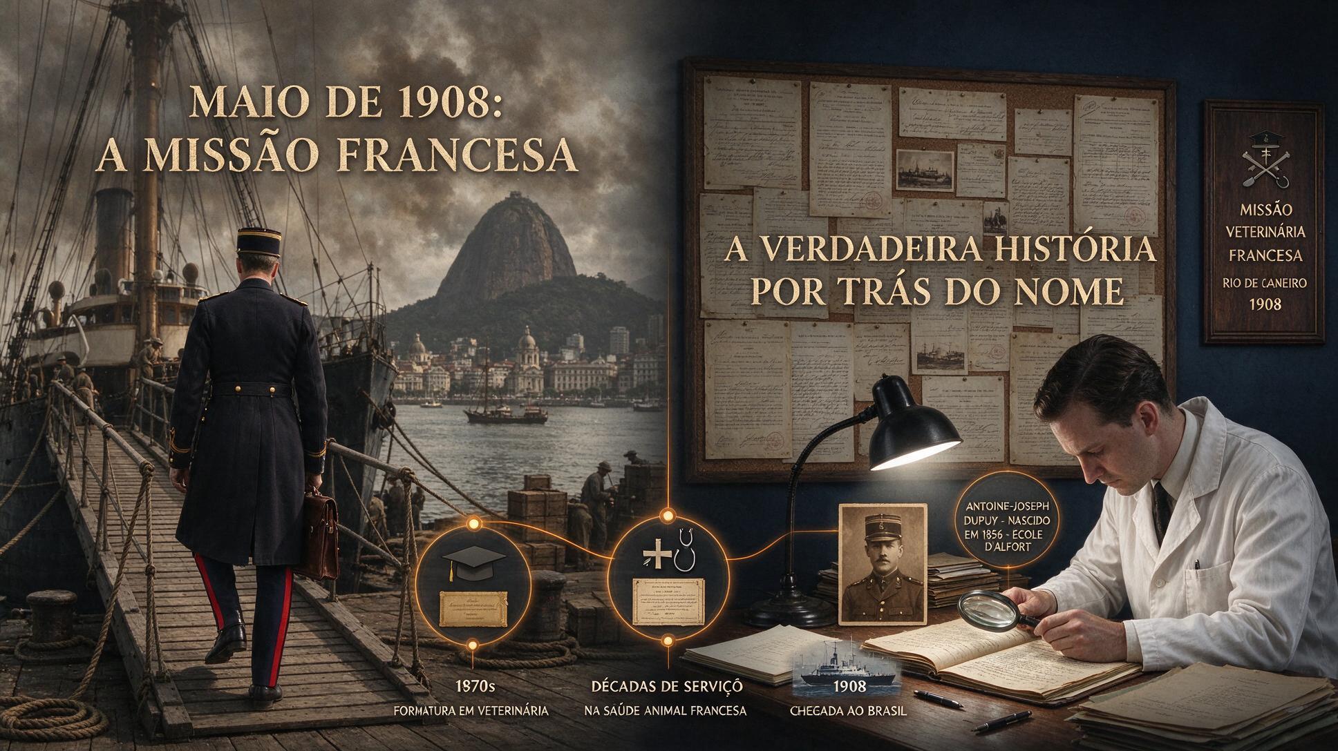 Dr. Antoine-Joseph Dupuy — o veterano de Alfort que ajudou a fundar a Veterinária Militar científica no Brasil