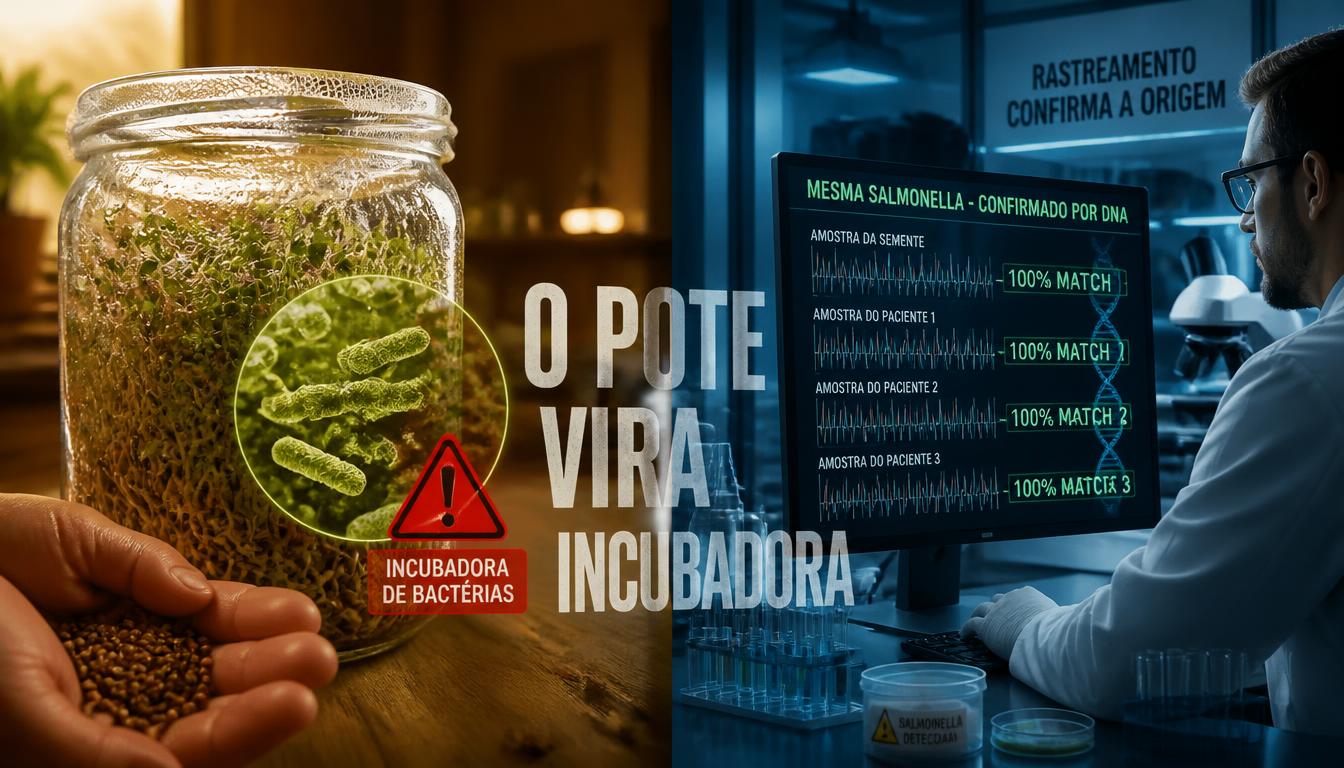A semente sem nome: o surto dos brotos nos EUA, a audiência da FDA sobre rastreio por lote — e a pergunta que o Brasil ainda não fez